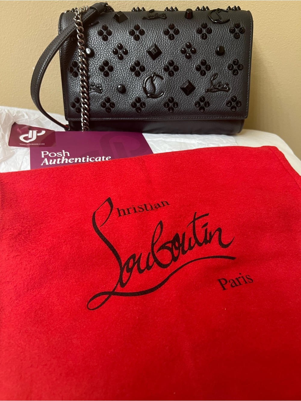 Christian Louboutin Studded Crossbody Bag